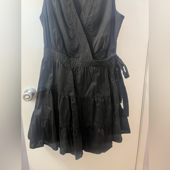 Nine West Elegant Tiered Black Sleeveless Dress EUC/Size L/PTP 19/L 35 - Picture 3 of 7